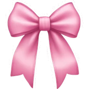 pink bow sticker