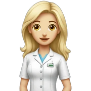 LABORATORY GIRL WHITE , MACKEUP sticker