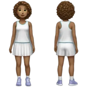 girl dress with sport cloth sticker