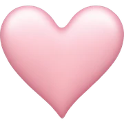 light pink heart sticker