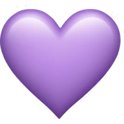 Light purple heart sticker