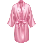 Light pink silk slippers and robe sticker
