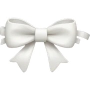 Pastel pink heart with white bow sticker
