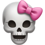 Hello kitty skull sticker