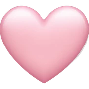 light pink heart sticker