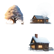 Winter sticker