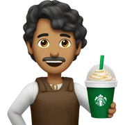 Mexican getting Starbucks  sticker