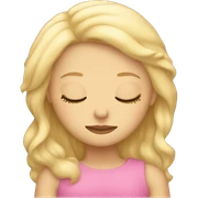 blonde girl sleeping  sticker