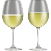 White wine glasses  sticker