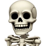 Skeleton sticker