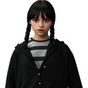 girl in striped shirt sticker