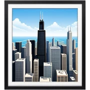 Chicago skydeck  sticker