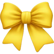 Yellow emoji with bow sticker