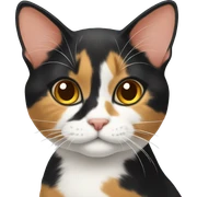 Calico cat sticker