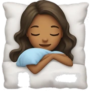 Girl sleeping  sticker