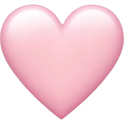 Light pink heart  sticker