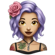 tattoo girl sticker