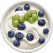 yoghurt bowl with grapes and blueberries sticker