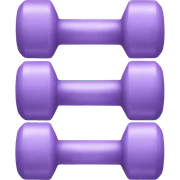 Lilac dumbbells sticker