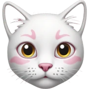 pink cat sticker