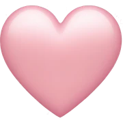 light pink heart sticker