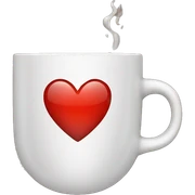 heart with a cup sticker