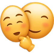 joyful expression on white backdrop sticker