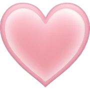 Light pink heart sticker
