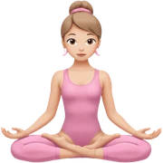 Chica asiendo yoga coquette sticker