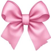 Baby pink bow sticker