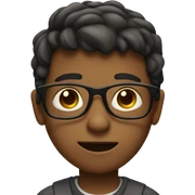 Boy with glasses  sticker