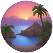 Sunset sticker