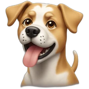 dog-sticking-dog sticker