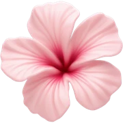 Pink Opal crystal hibiscus flower sticker