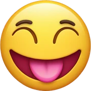 smiley drool face with pink heart eyes.  sticker
