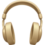 beige headphones sticker