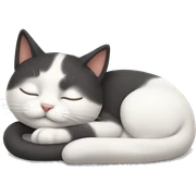 Cat sleep sticker