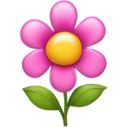 Flowers with hearts sticker