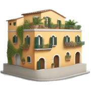 italian positano building  sticker