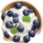 yoghurt bowl with grapes and blueberries sticker