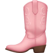 pastel pink cowgirl boots sticker