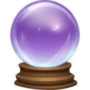 Crystal ball sticker