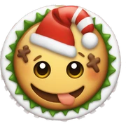 cute christmas food sticker