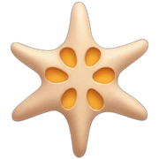 Asterisk flesh color sticker
