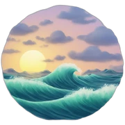 Waves sticker