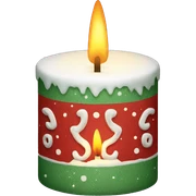 Christmas candle sticker