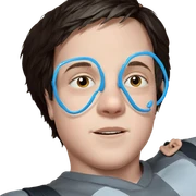 realistic portrait of boy sticker