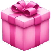 pink present  sticker
