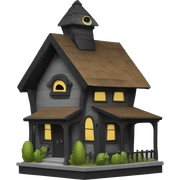 Addams car birdhouse  sticker