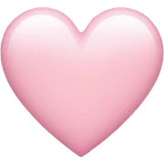 Light pink heart emoji  sticker